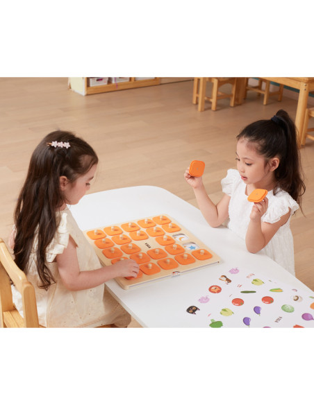 Viga Memory Gra Pamięciowa Zgadnij Obrazki 10 Kart Montessori Duża