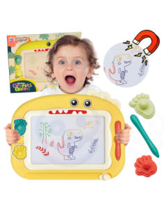 WOOPIE Magnetic Color Marker Board + 2 Dinosaur Stamps