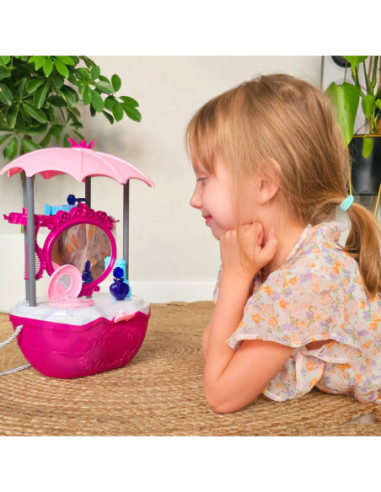 WOOPIE Salon Piękności Urody Toaletka na Kółkach Wózek Wlizka 31 akc. 4w1