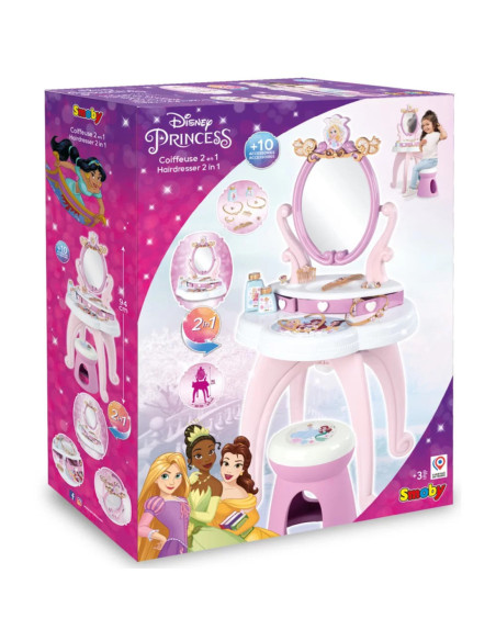 Smoby Disney Princess Toaletka 2w1 + 10 akcesoriów