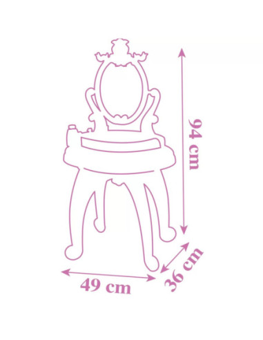 Smoby Disney Princess Toaletka 2w1 + 10 akcesoriów