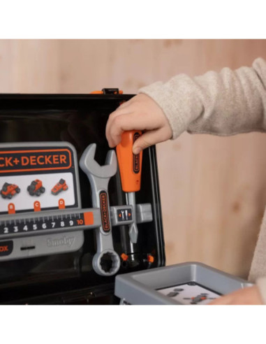 Smoby Black & Decker Walizka z Narzędziami + Samochód w Częściach