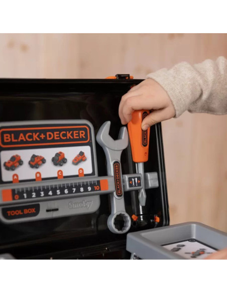 Smoby Black & Decker Walizka z Narzędziami + Samochód w Częściach