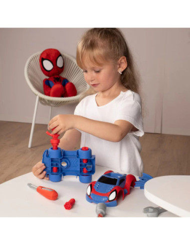 Smoby Walizka z Narzędziami Spidey Samochód do Skręcania