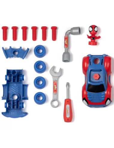 Smoby Walizka z Narzędziami Spidey Samochód do Skręcania