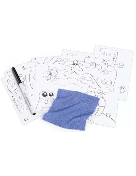 Smoby Dwustronne Biurko Ławka Tablica 2w1 + 80 akcesoriów