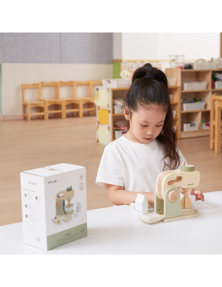 VIGA PolarB Drewniany Mikser Kuchenny Zielony + Akcesoria