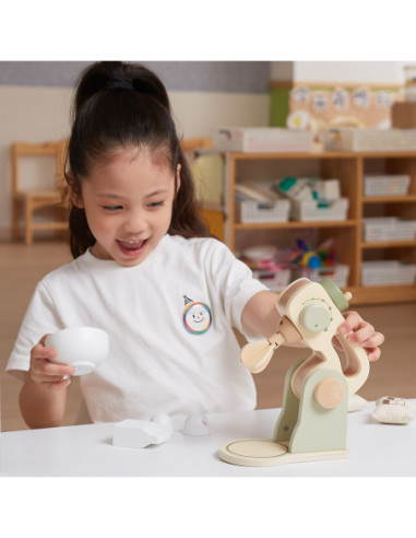 VIGA PolarB Drewniany Mikser Kuchenny Zielony + Akcesoria