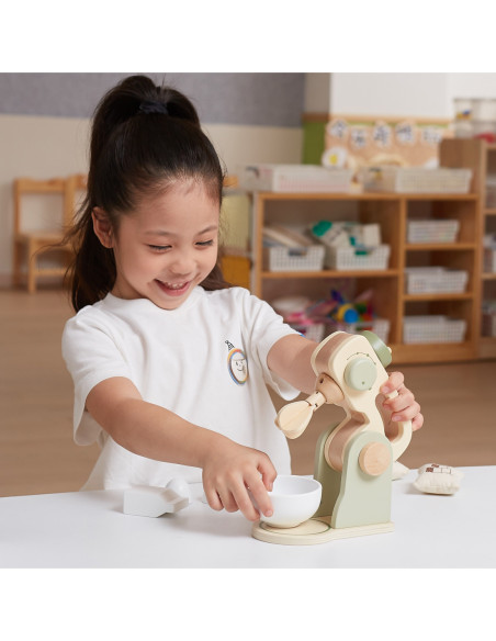 VIGA PolarB Drewniany Mikser Kuchenny Zielony + Akcesoria