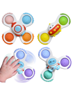 WOOPIE BABY Spinner Zabawka Sensoryczna Rakieta Kosmita Ufo 3 szt.