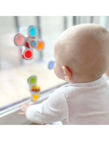 WOOPIE BABY Spinner Zabawka Sensoryczna Rakieta Kosmita Ufo 3 szt.