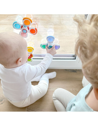 WOOPIE BABY Spinner Zabawka Sensoryczna Rakieta Kosmita Ufo 3 szt.