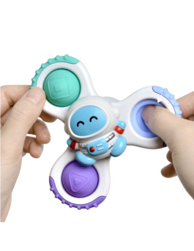 WOOPIE BABY Spinner Zabawka Sensoryczna Rakieta Kosmita Ufo 3 szt.