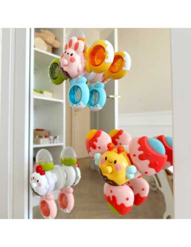 WOOPIE BABY Spinner Zabawka Sensoryczna Pszczoła Kurczak Królik Wymienne 3 szt.