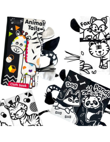 WOOPIE Książeczka Kontrastowa Sensoryczna Dla Niemowląt