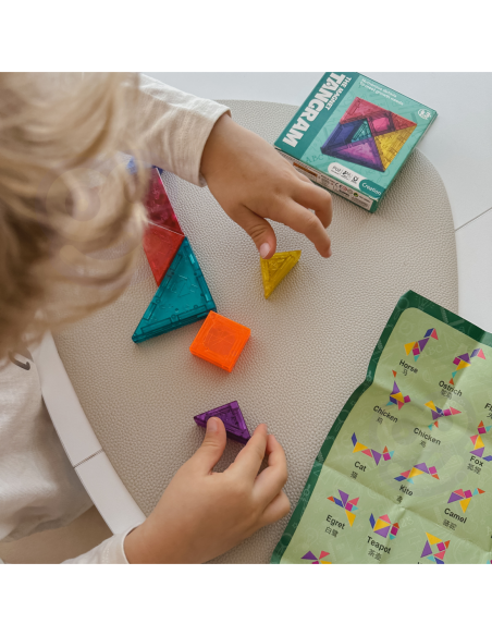 WOOPIE Tangram Klocki Magnetyczne Puzzle 3D