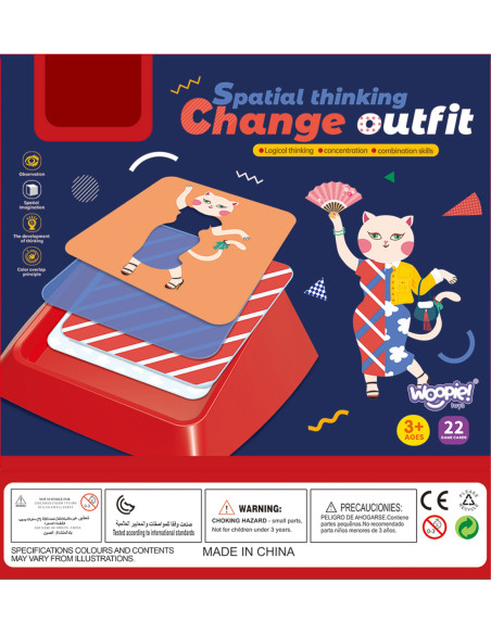 Woopie Zmień Strój Gra Logiczna Edukacyjna Planszowa