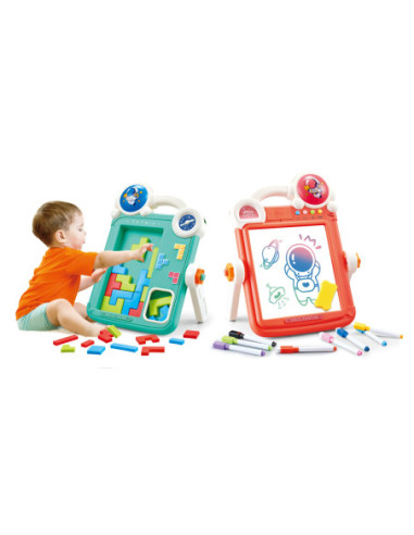 WOOPIE Dwustronna Tablica do Rysowania Gra Tetris 2w1