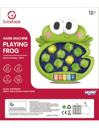 WOOPIE Zbijaj Żabki Zabawka Interaktywna dla Niemowląt