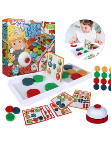 WOOPIE Gra Logiczna Układanka Wzorów PUCK PUZZLE 3+