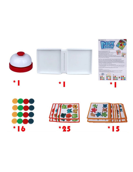 WOOPIE Gra Logiczna Układanka Wzorów PUCK PUZZLE 3+