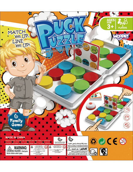 WOOPIE Gra Logiczna Układanka Wzorów PUCK PUZZLE 3+