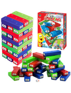 WOOPIE Wobbly Tower Puzzle Skill Game 4+