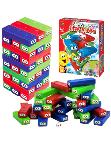 WOOPIE Układanka Chwiejąca Wieża Gra Zręcznościowa 4+