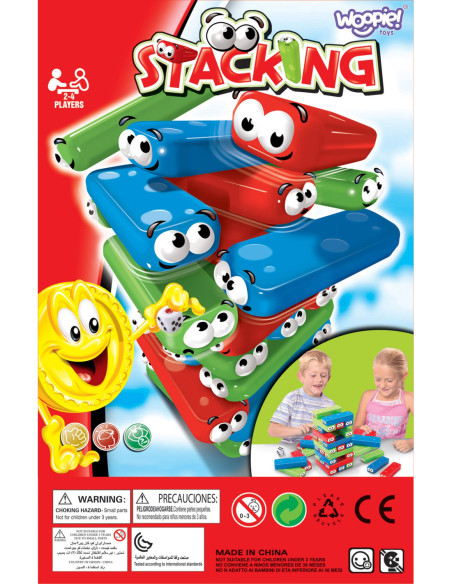 WOOPIE Układanka Chwiejąca Wieża Gra Zręcznościowa 4+