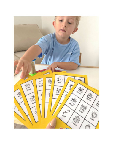 WOOPIE Bingo Gra Dopasuj Żetony Planszowa Rodzinna