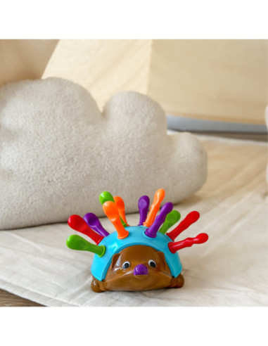 WOOPIE Gra Zręcznościowa Jeżyk Sorter Montessori Nauka Liczb i Kolorów 4w1