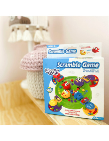 WOOPIE Gra Zręcznościowa Planszowa GŁODNE WESOŁE ŻABKI I KROKODYLKI 3+