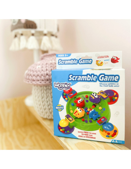 WOOPIE Gra Zręcznościowa Planszowa GŁODNE WESOŁE ŻABKI I KROKODYLKI 3+