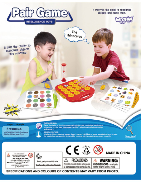 WOOPIE Gra Logiczna Memory Połącz w Pary na Czas 3+