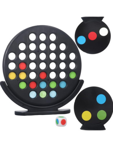 WOOPIE Gra Strategiczna Planszowa 3 w Linii Kropi Double Spot 6+