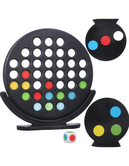 WOOPIE Gra Strategiczna Planszowa 3 w Linii Kropi Double Spot 6+