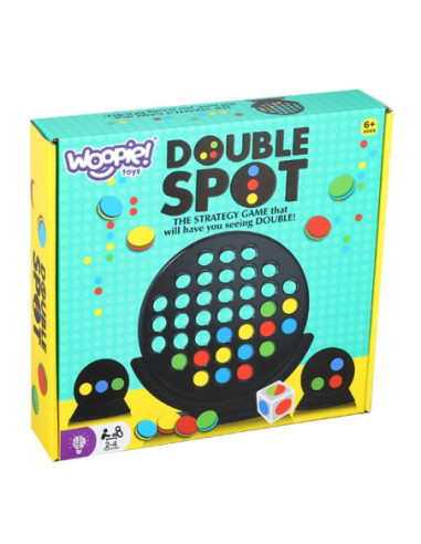 WOOPIE Gra Strategiczna Planszowa 3 w Linii Kropi Double Spot 6+