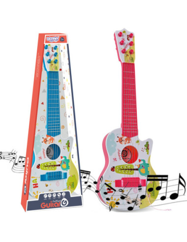 WOOPIE Gitara Akustyczna dla Dzieci Czerwona 55 cm