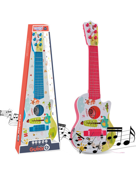 WOOPIE Gitara Akustyczna dla Dzieci Czerwona 55 cm