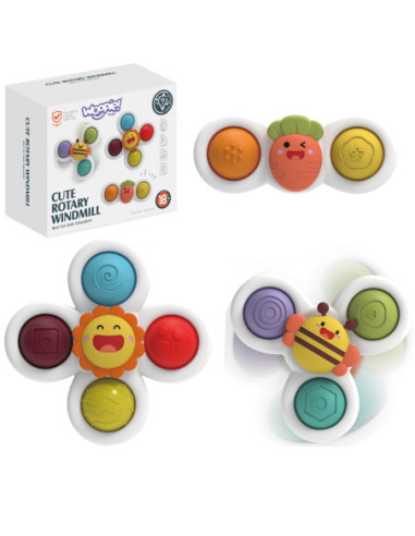 WOOPIE BABY Spiner Zabawka Sensoryczna Edukacyjna 3w1 - 10 ZESTAWÓW