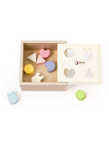 Classic World Układanie Kształtów Sorter Drewniany dla Dzieci 10 el.