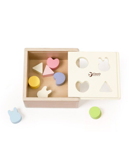 Classic World Układanie Kształtów Sorter Drewniany dla Dzieci 10 el.