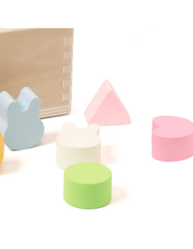 Classic World Układanie Kształtów Sorter Drewniany dla Dzieci 10 el.