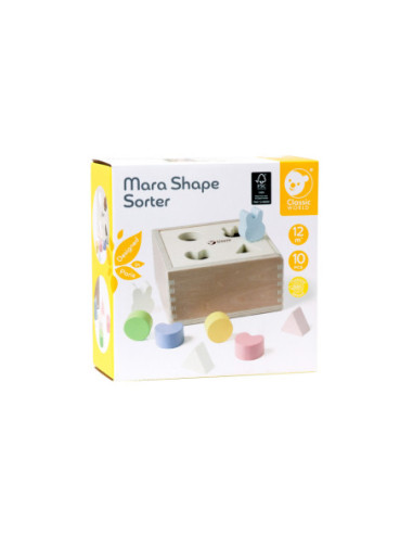 Classic World Układanie Kształtów Sorter Drewniany dla Dzieci 10 el.