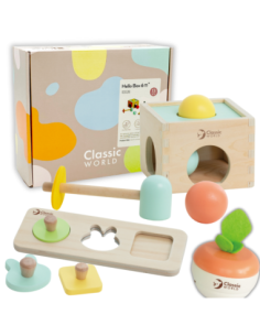 CLASSIC WORLD Pastel Educational Set Box for Children from 6 to 12 months