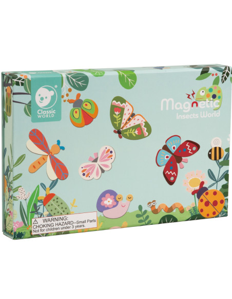 CLASSIC WORLD Układanka Magnetyczna Zwierzęta Tablica Klocki Puzzle Pamięć 66 el.