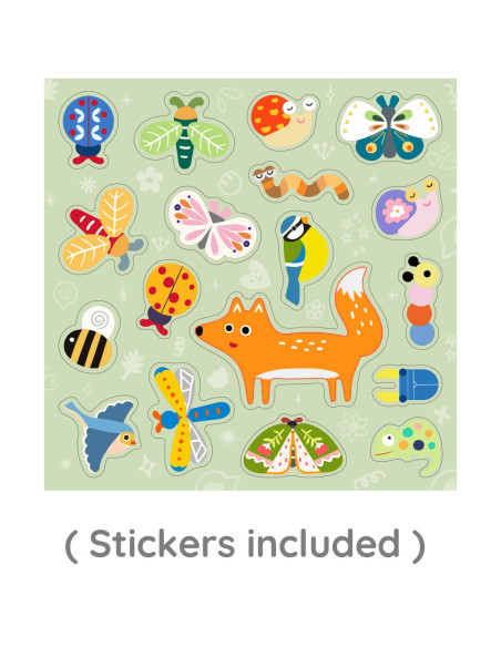 CLASSIC WORLD Układanka Magnetyczna Zwierzęta Tablica Klocki Puzzle Pamięć 66 el.