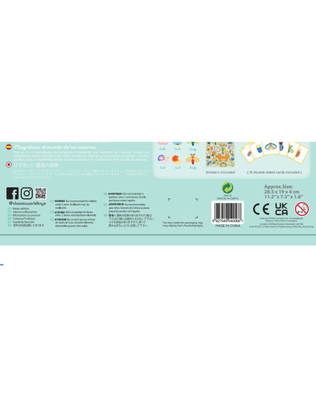 CLASSIC WORLD Układanka Magnetyczna Zwierzęta Tablica Klocki Puzzle Pamięć 66 el.