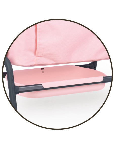 Smoby Łóżeczko Maxi-Cosi Quinny dla Lalek 38 cm ze Schowkiem i Regulacją Wysokości