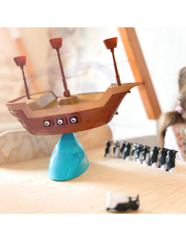 WOOPIE Gra Zręcznościowa Piracki Statek Pingwinów